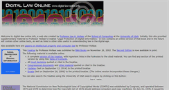 Desktop Screenshot of digital-law-online.info